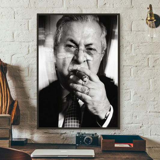 Mam Jalal Talibani Portrait - Variable Sizes Available Kurdistan Shop