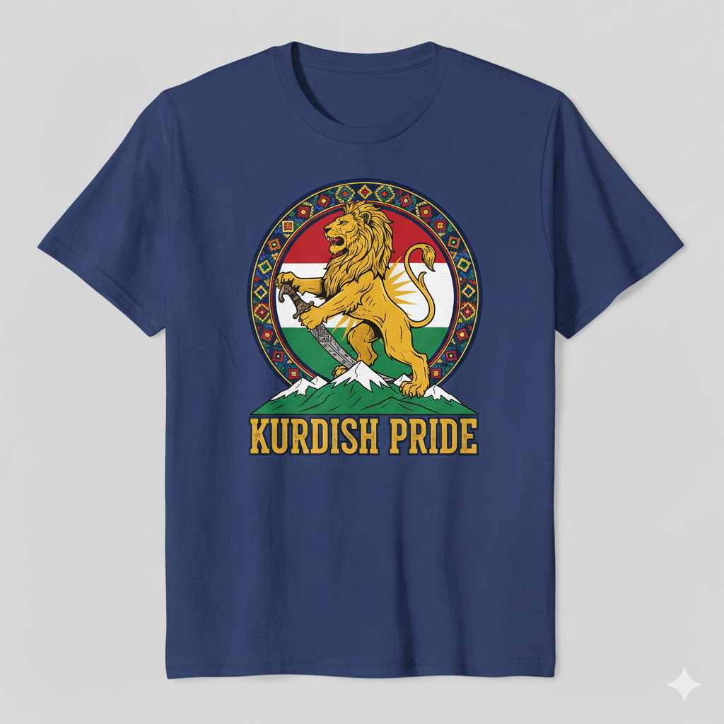 Kurdish Pride T-Shirt Kurdistan Shop