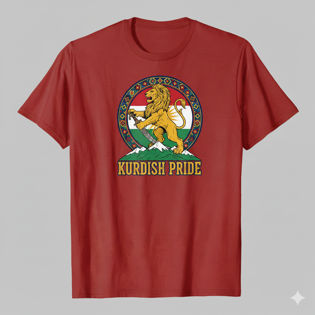 Kurdish Pride T-Shirt Kurdistan Shop