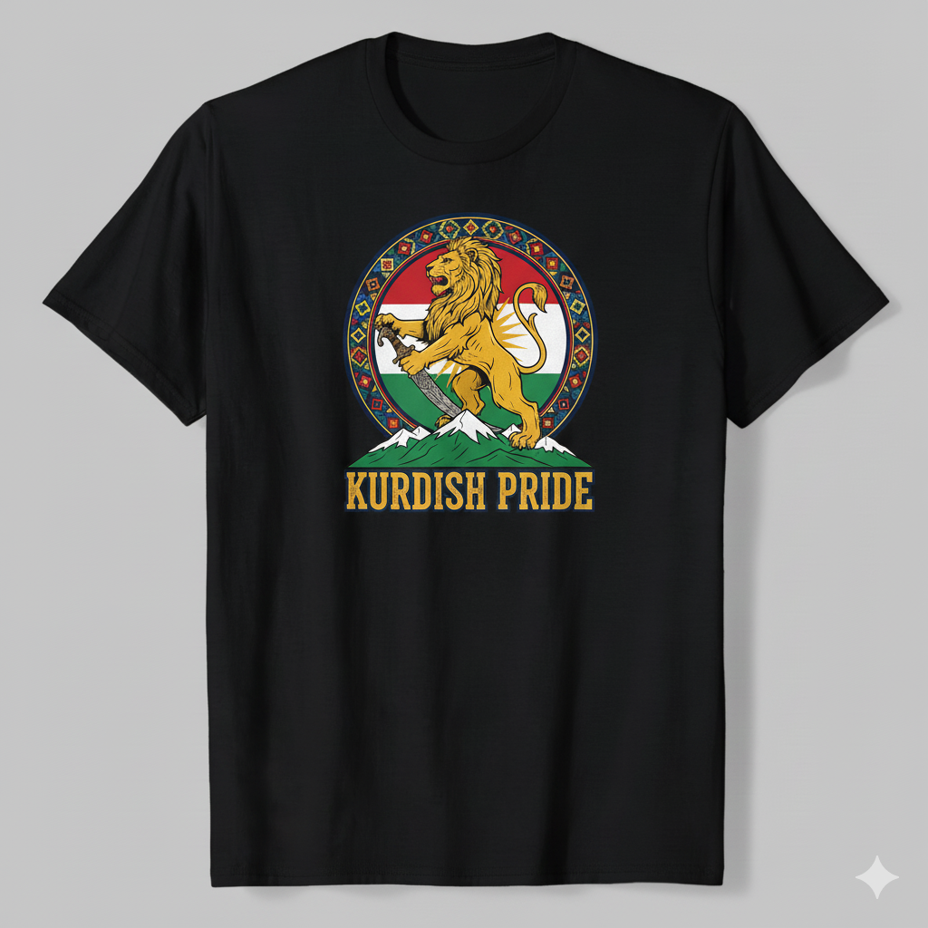 Kurdish Pride T-Shirt Kurdistan Shop