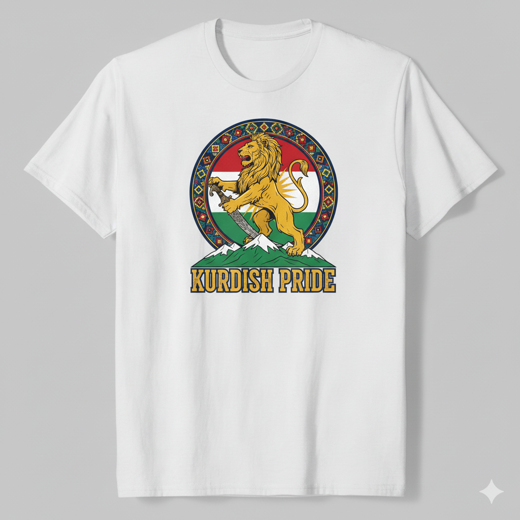 Kurdish Pride T-Shirt Kurdistan Shop