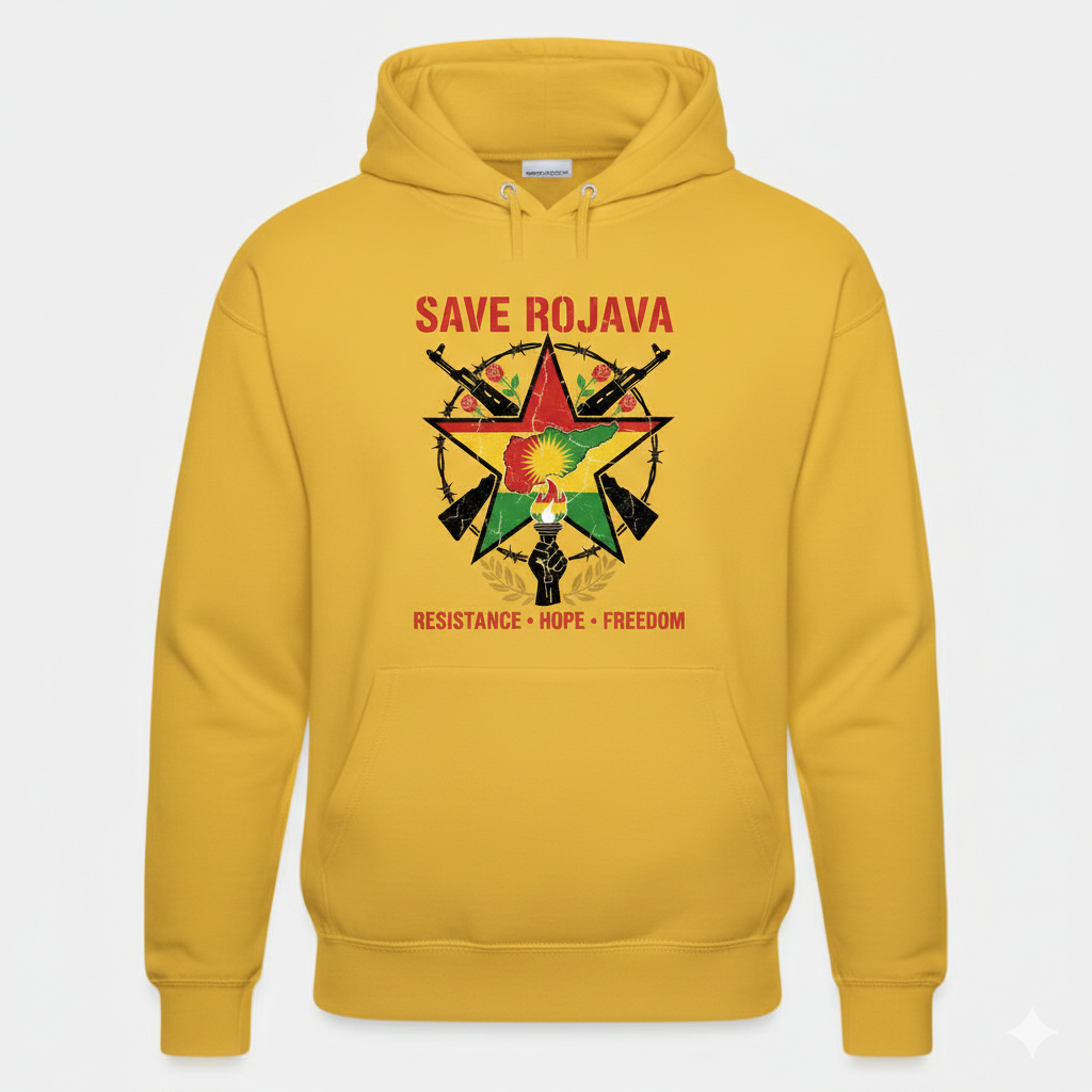 Save Rojava Hoodie Kurdistan Shop
