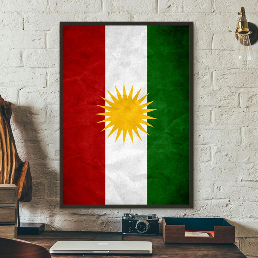 Kurdistan Flag Poster - Variable Sizes Kurdistan Shop