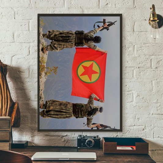 PKK Guerilla Fighters Poster - Variable Sizes Available Kurdistan Shop