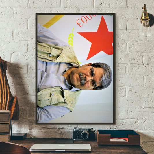 Salih Muslim Portrait - Variable Sizes Available Kurdistan Shop