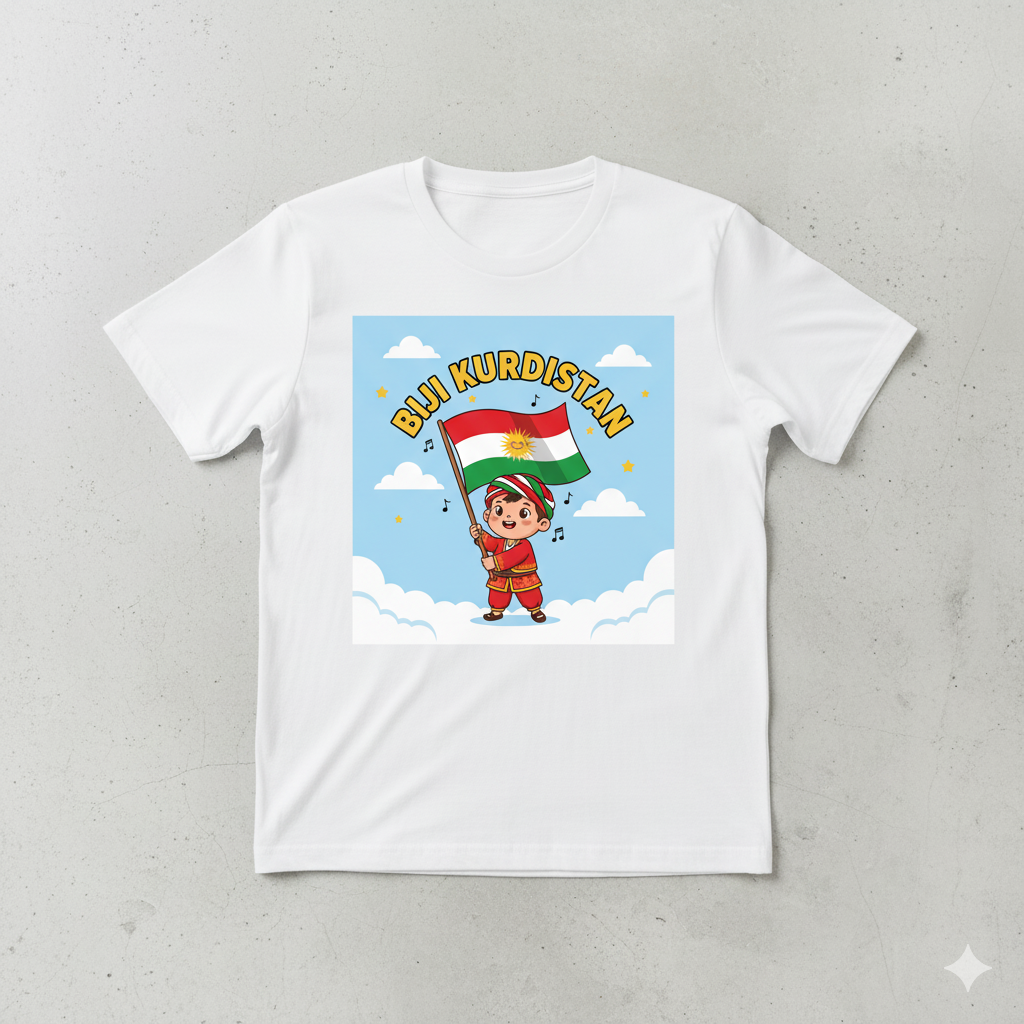 Biji Kurdistan - Kurdish T-Shirt - Kurdistan Store Kurdistan Shop