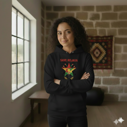 Save Rojava Hoodie Kurdistan Shop