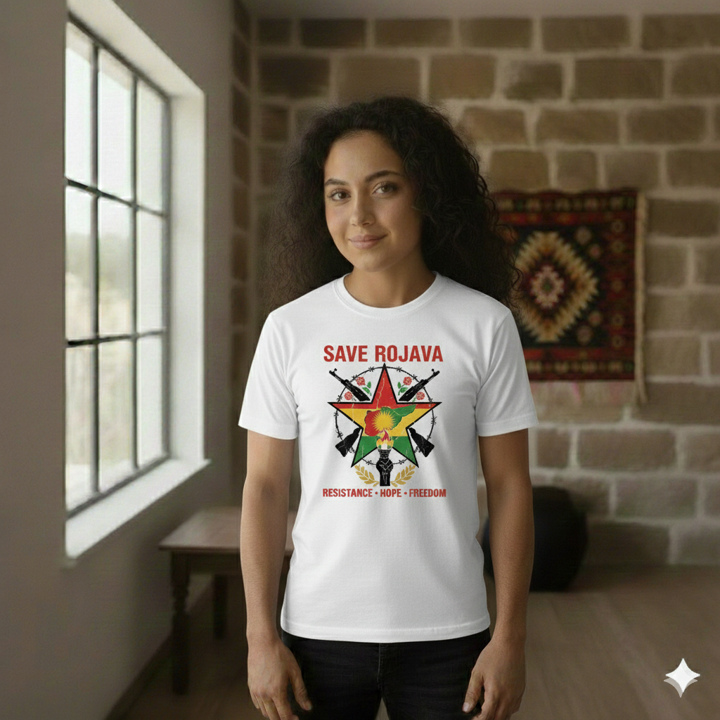Save Rojava T Shirt Kurdistan Shop
