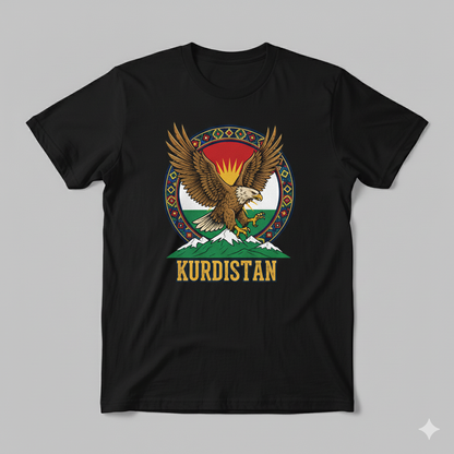Kurdish Eagle - T-Shirt - Kurdistan Flag Kurdistan Shop