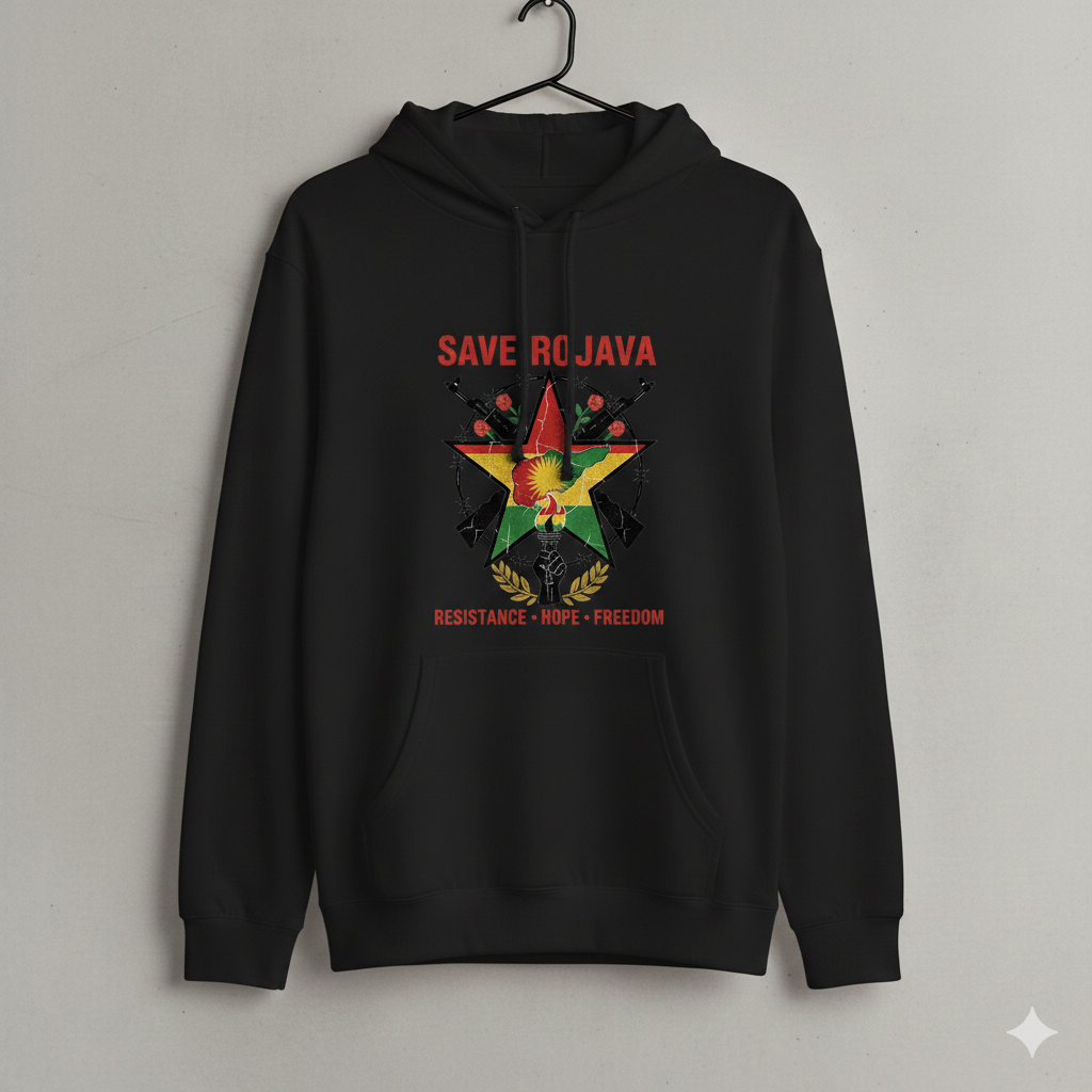 Save Rojava Hoodie Kurdistan Shop