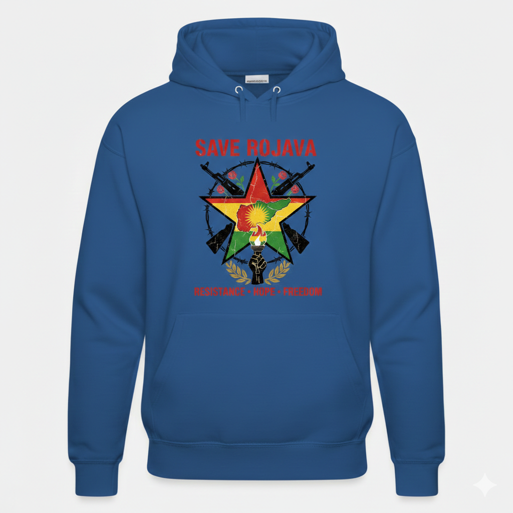 Save Rojava Hoodie Kurdistan Shop