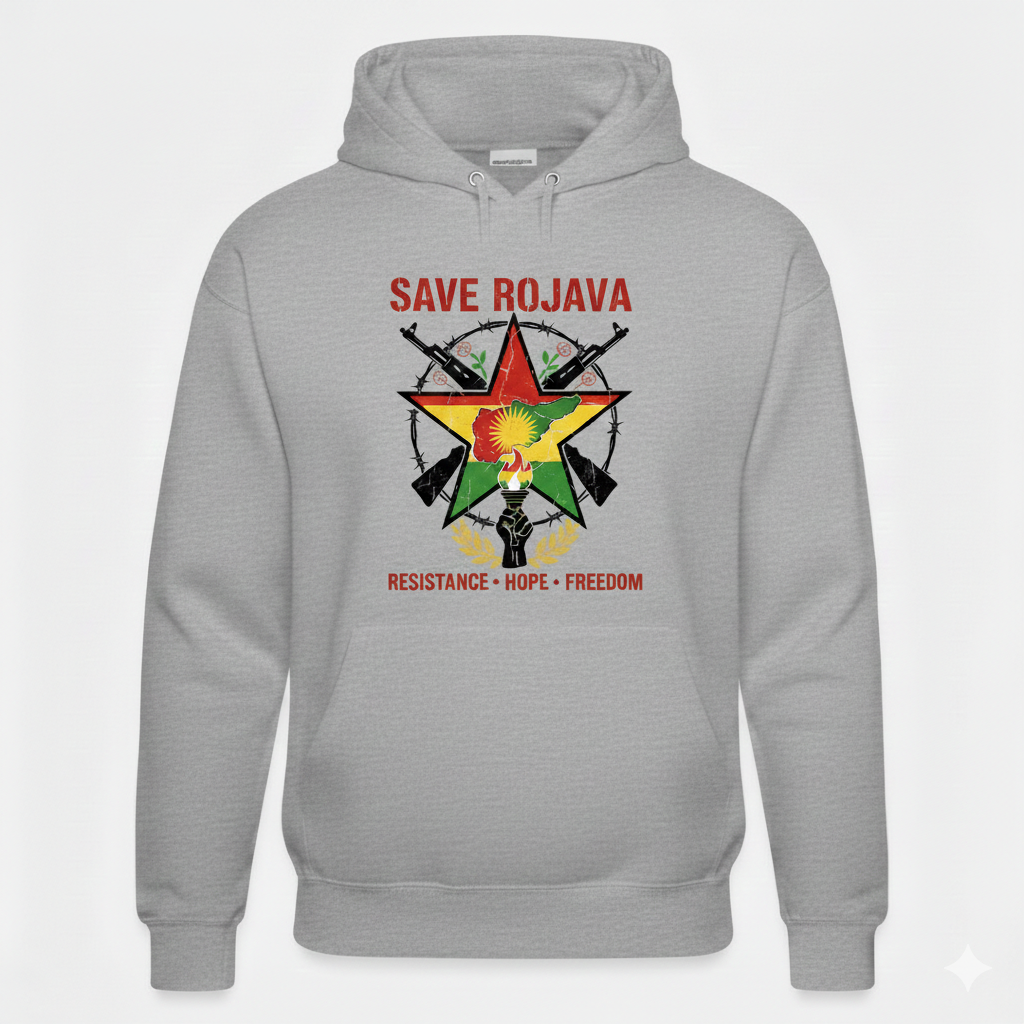 Save Rojava Hoodie Kurdistan Shop