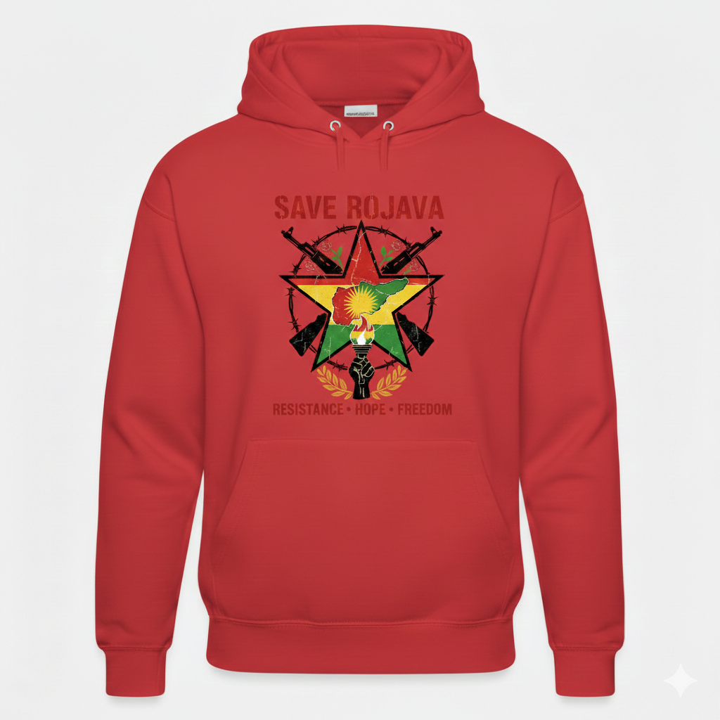 Save Rojava Hoodie Kurdistan Shop