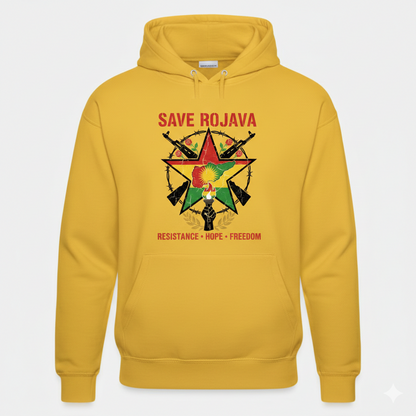 Save Rojava Hoodie Kurdistan Shop