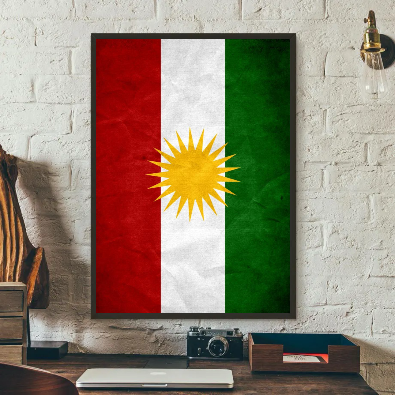 Kurdistan Flag Poster - Variable Sizes