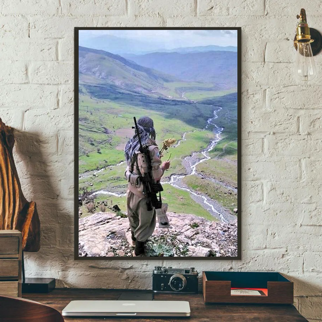 Qandil Guerilla Fighter Poster - Variable Sizes Available