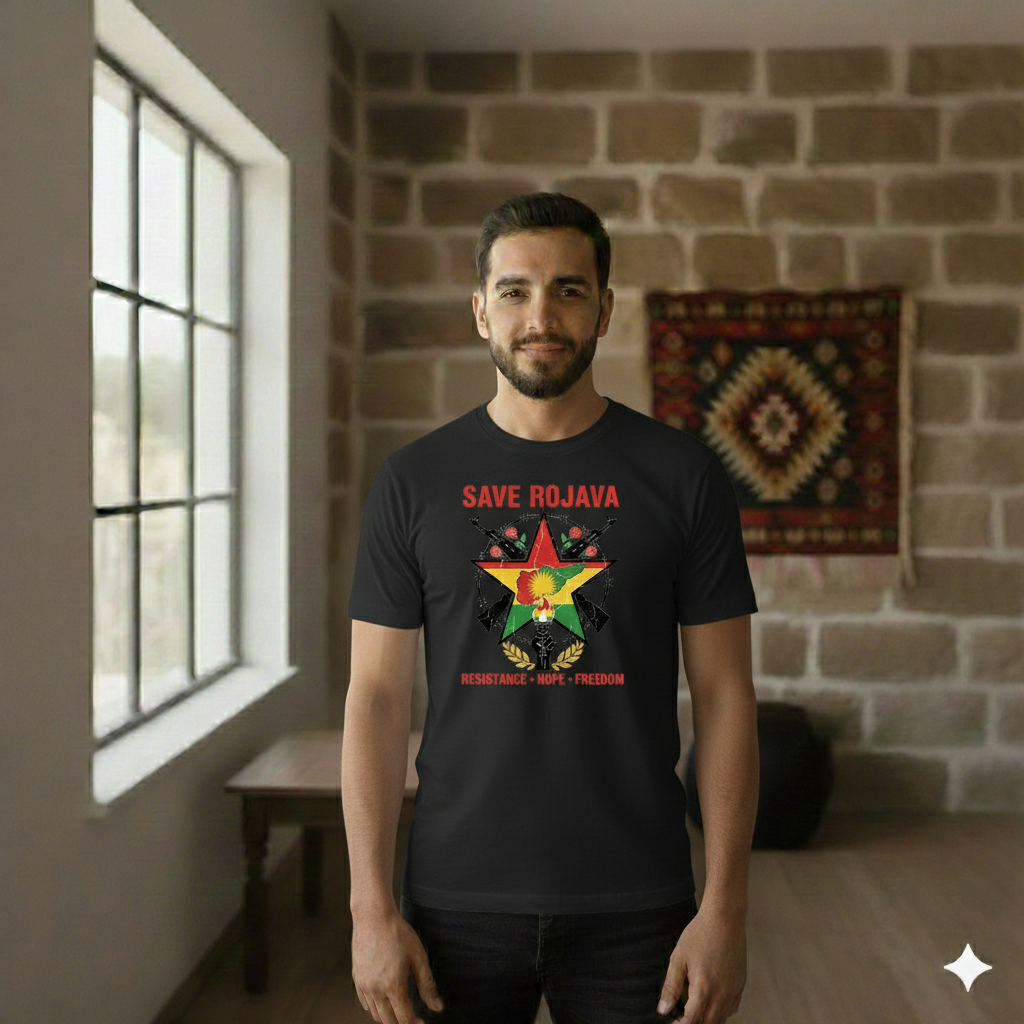 Save Rojava T Shirt Kurdistan Shop