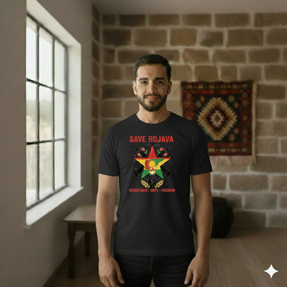 Save Rojava T Shirt Kurdistan Shop