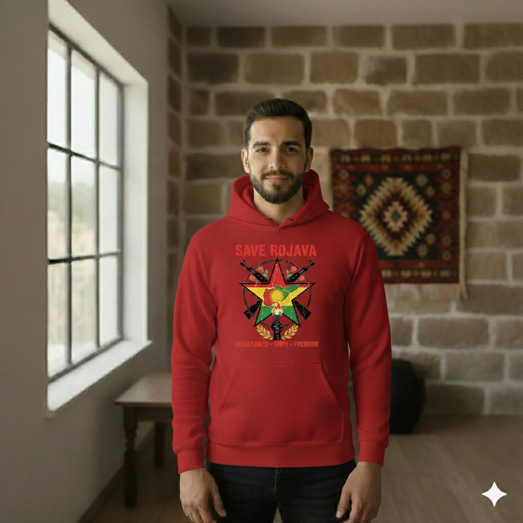 Save Rojava Hoodie Kurdistan Shop