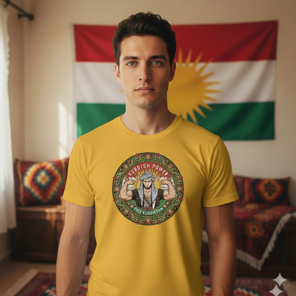 Kurdish Power T Shirt Kurdistan Shop
