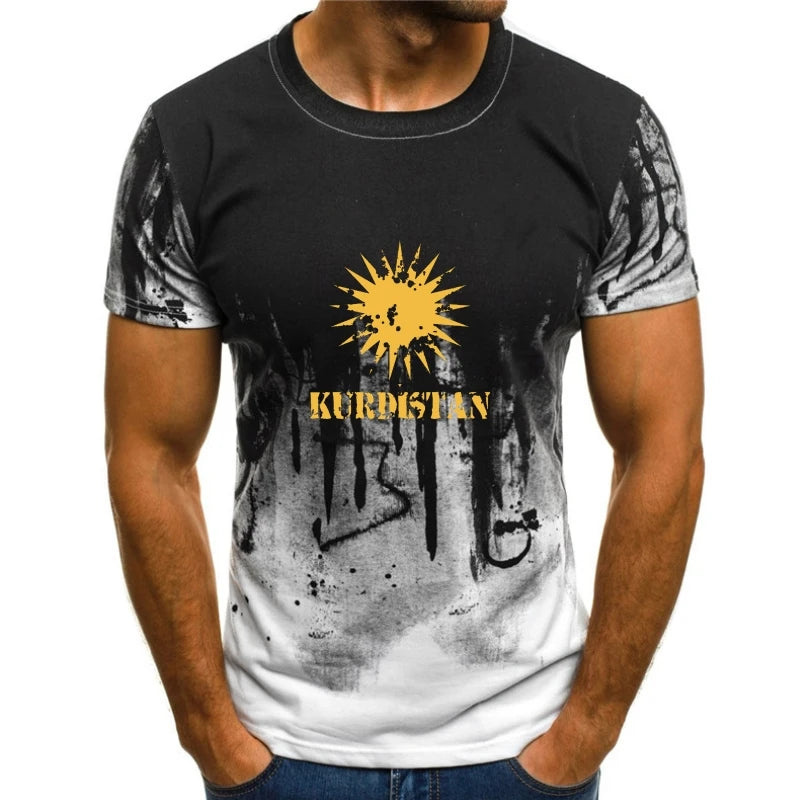 White Y-design Kurdistan T-shirt
