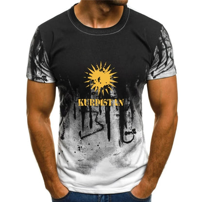 White Y-design Kurdistan T-shirt