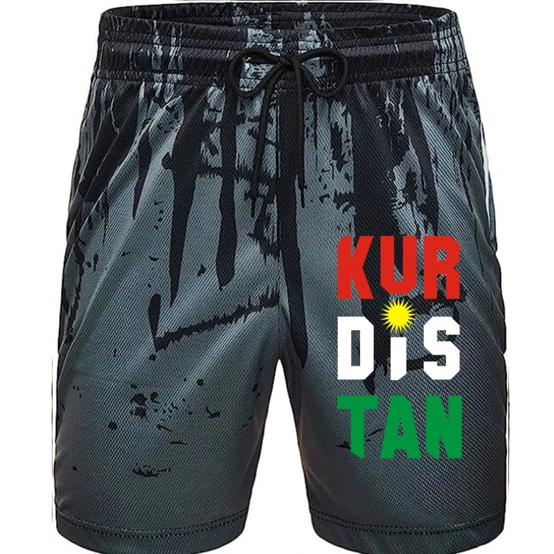 Light Black Colour of a Kurdish design Shorts 