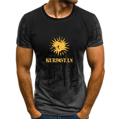 Grey Y-design Kurdistan T-shirt