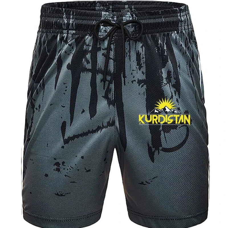 Black Colour of a Kurdish design Shorts 