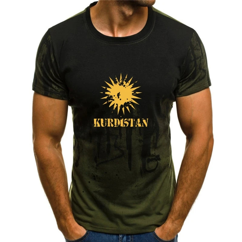 Dark green Y-design Kurdistan T-shirt