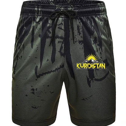 Black Colour of a Kurdish design Shorts