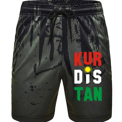 Black Colour of a Kurdish design Shorts