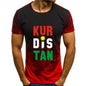 Black and red Colour of a Kurdish design T-Shirt