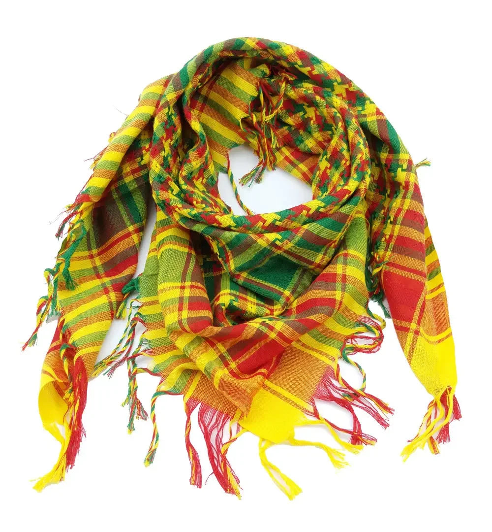 Kurdish YPG scarf design, showcasing the vibrant kurdish ypg colours