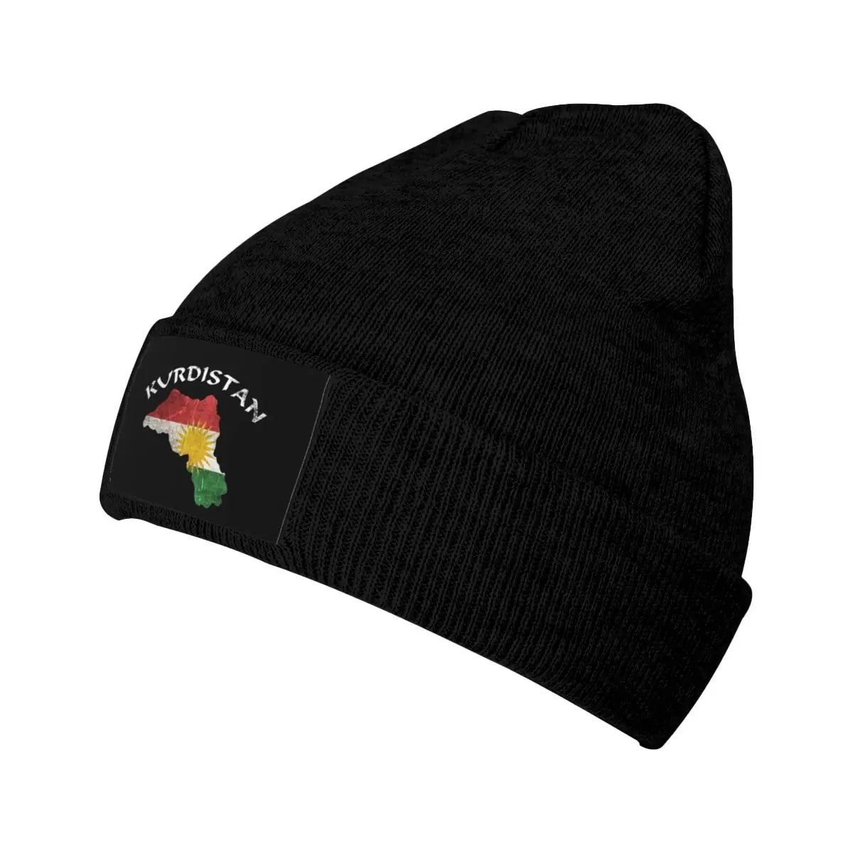 Black Kurdistan flag patch beanie