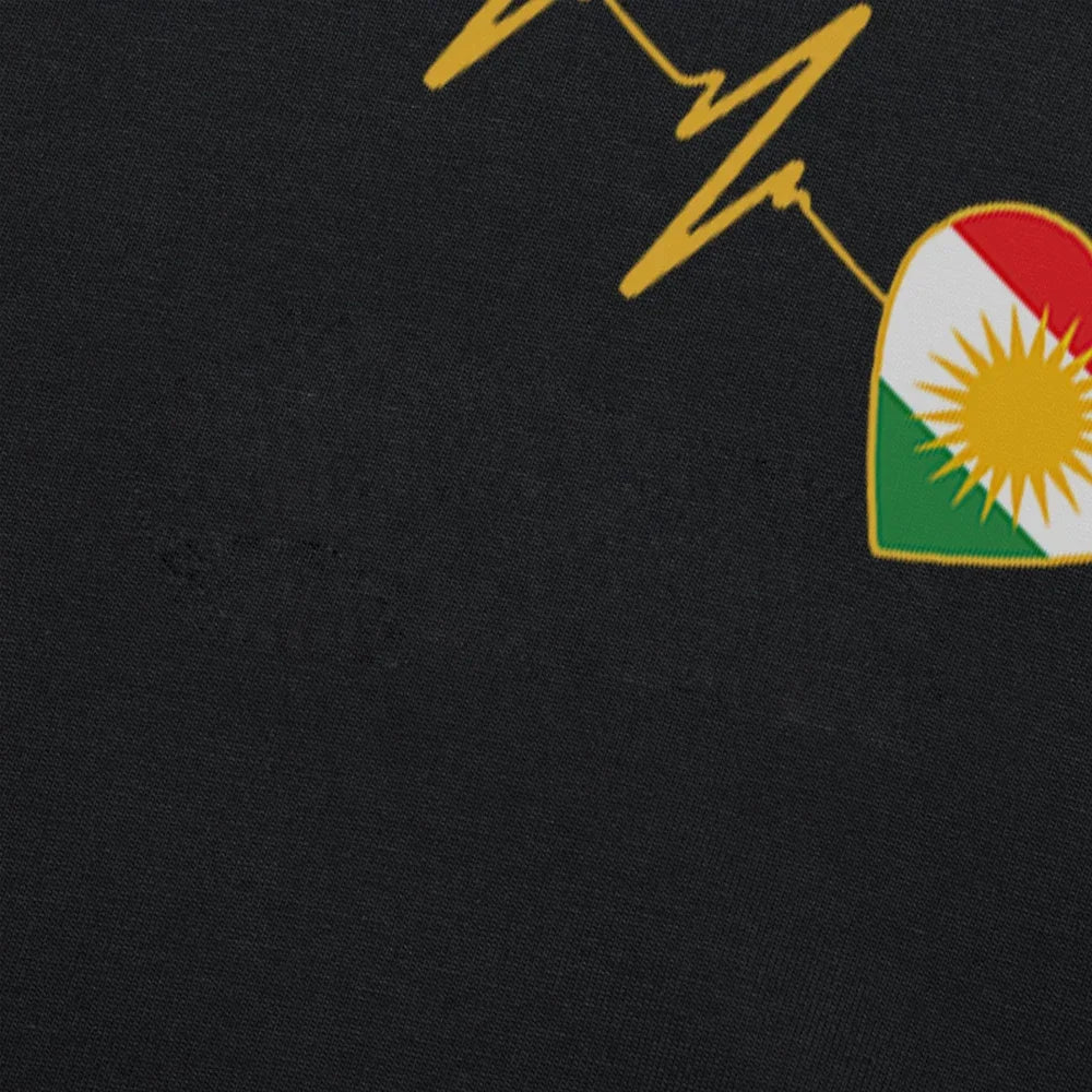 Kurdish Heartbeat T-Shirt Kurdistan Shop