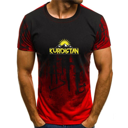 Black and red design of a Kurdish design T-Shirt