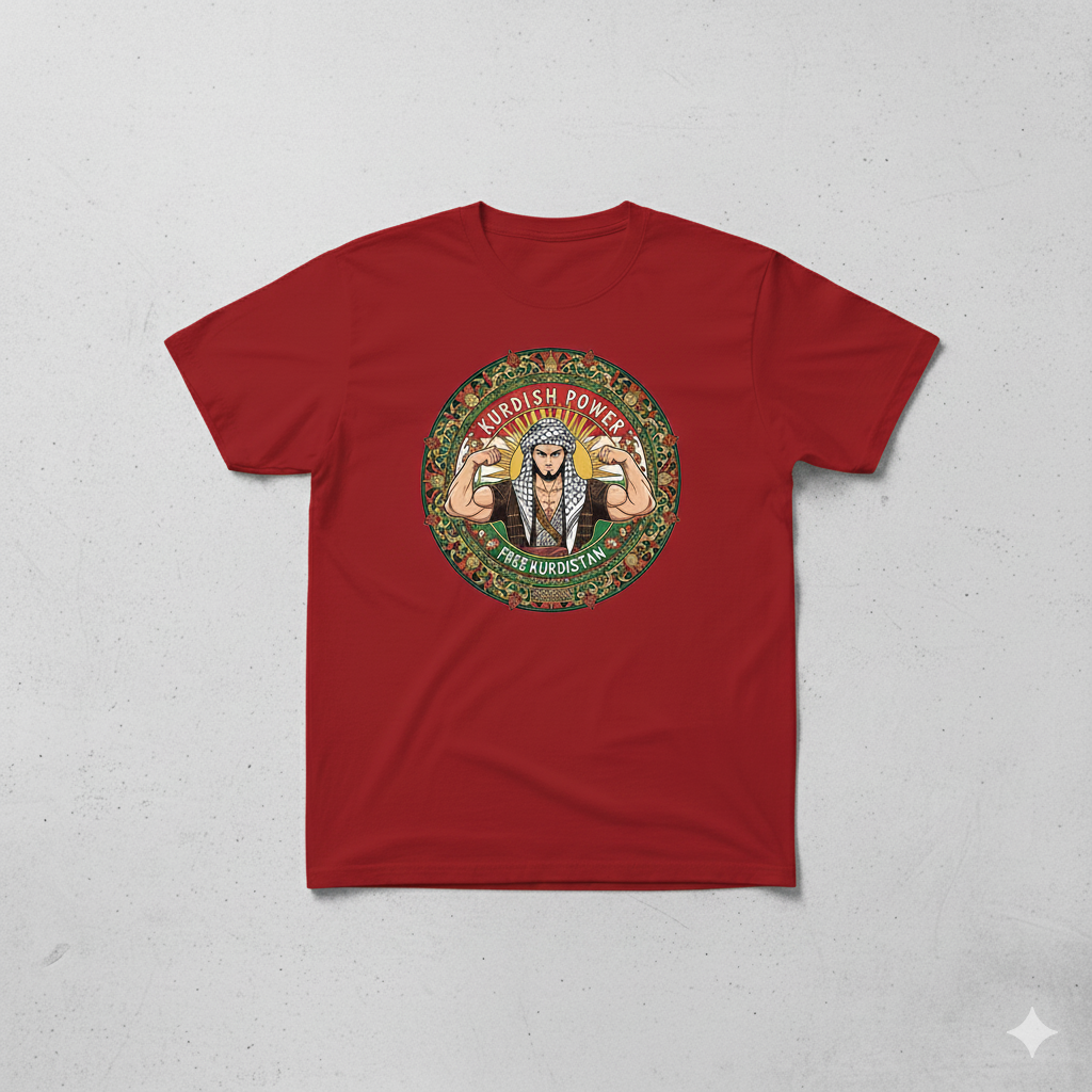 Kurdish Power T Shirt Kurdistan Shop
