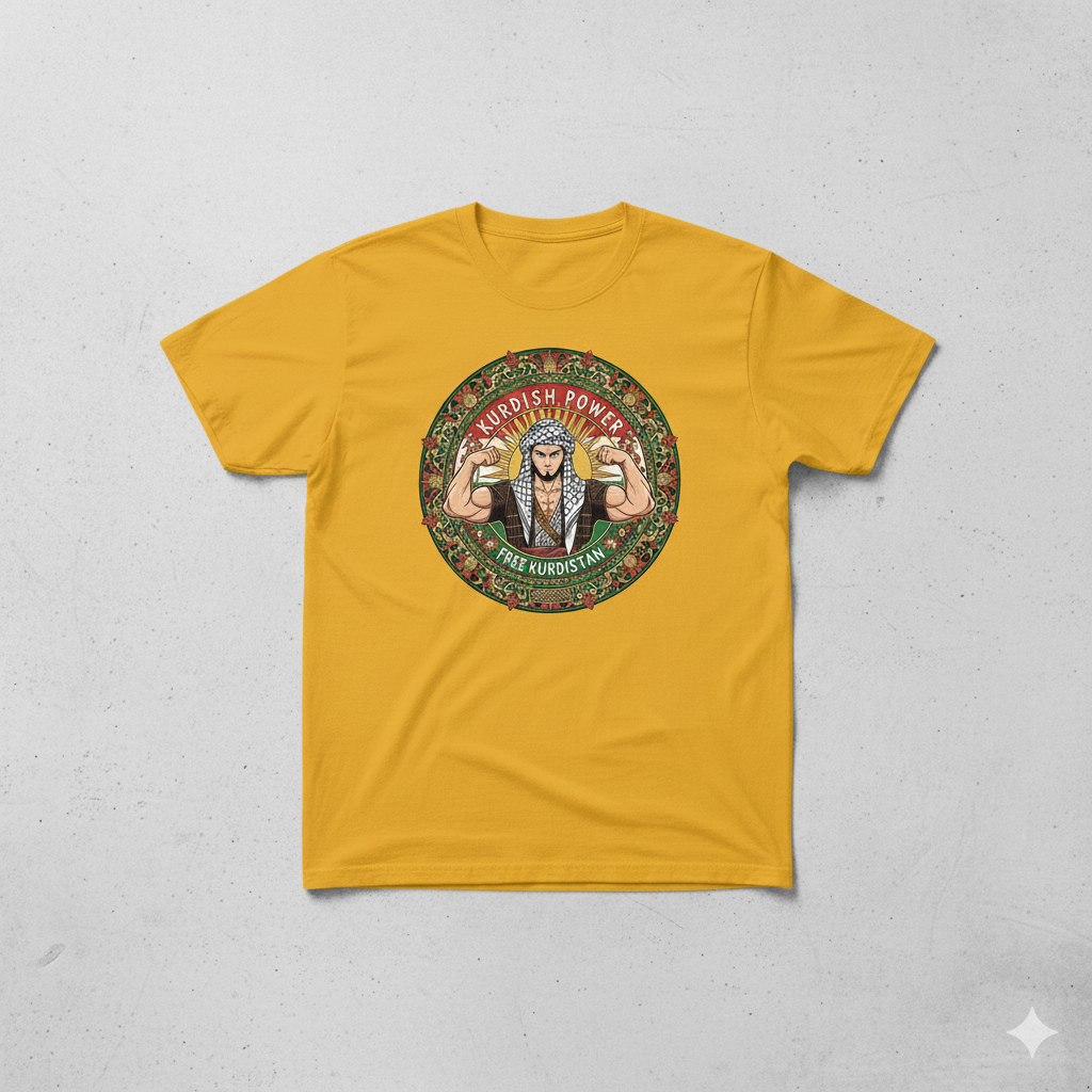 Kurdish Power T Shirt Kurdistan Shop