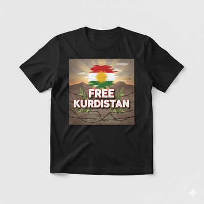 Free Kurdistan - T Shirt Kurdistan Shop
