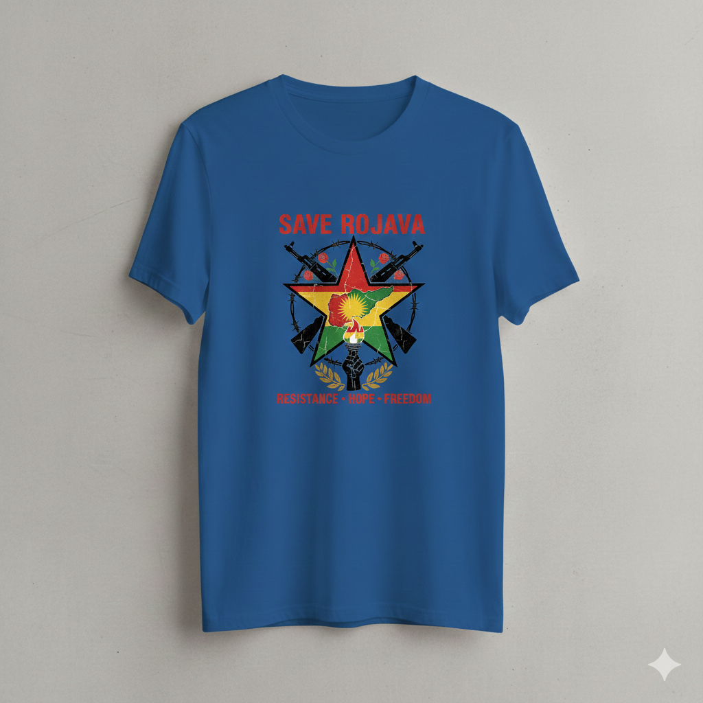 Save Rojava T Shirt Kurdistan Shop