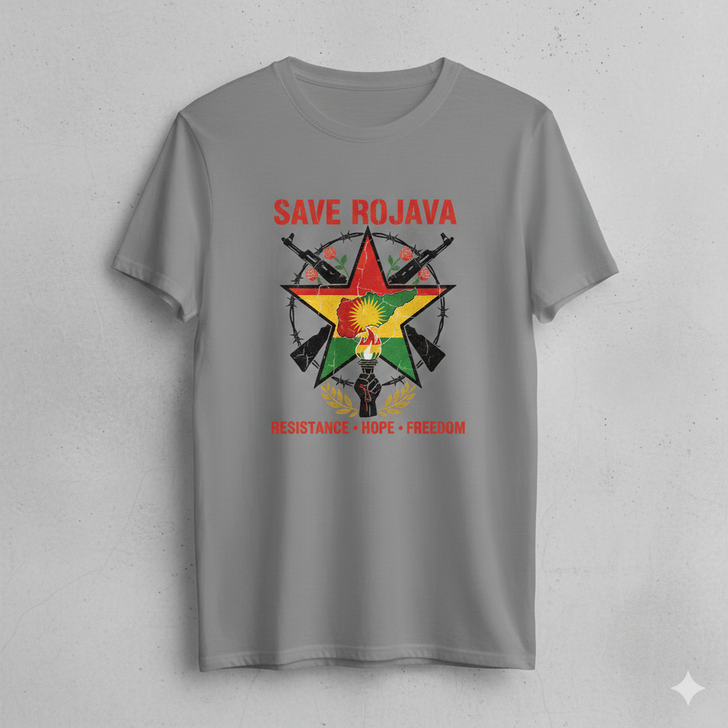 Save Rojava T Shirt Kurdistan Shop
