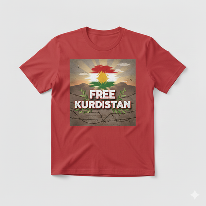 Free Kurdistan - T Shirt Kurdistan Shop