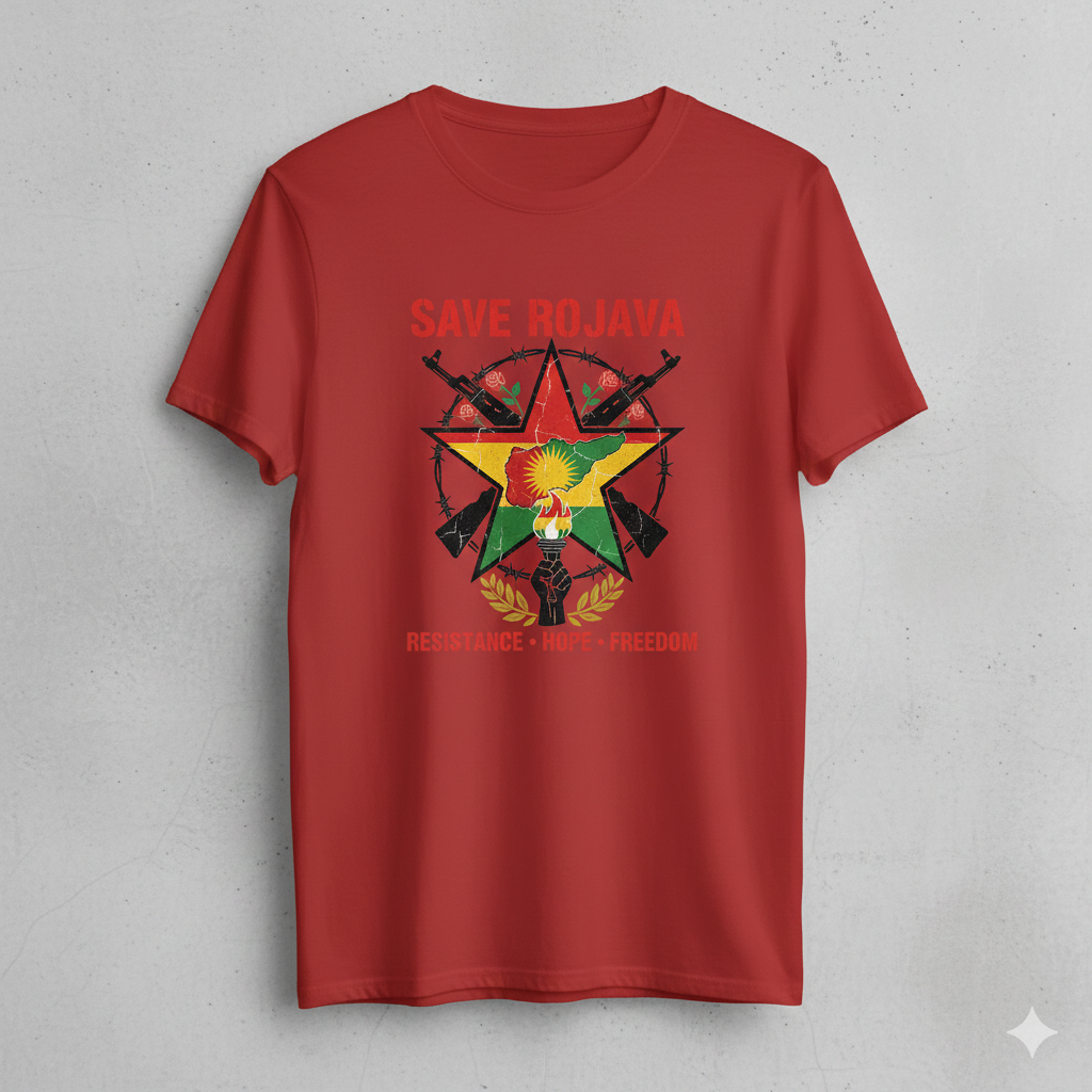 Save Rojava T Shirt Kurdistan Shop
