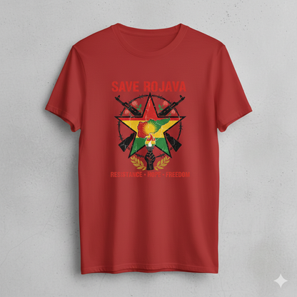 Save Rojava T Shirt Kurdistan Shop