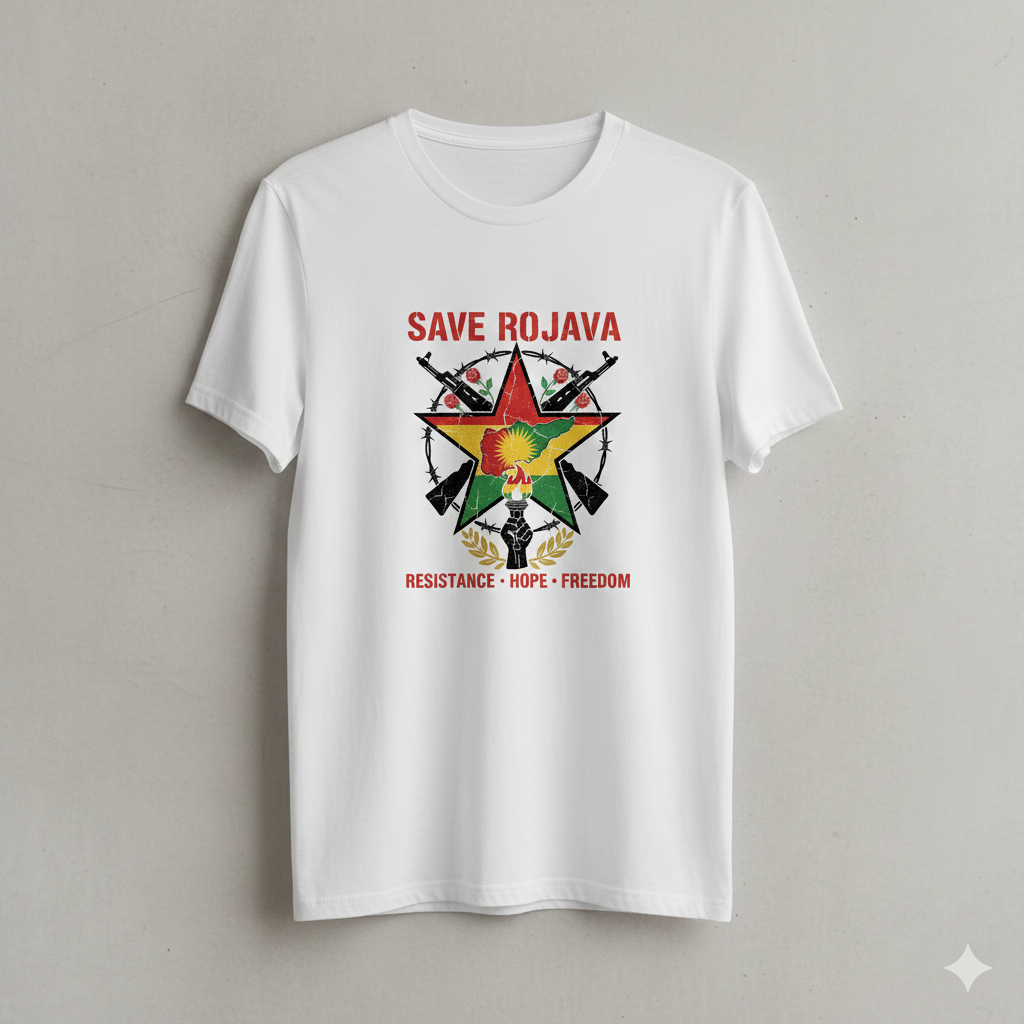 Save Rojava T Shirt Kurdistan Shop