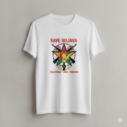 Save Rojava T Shirt Kurdistan Shop