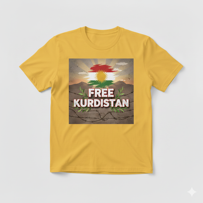 Free Kurdistan - T Shirt Kurdistan Shop
