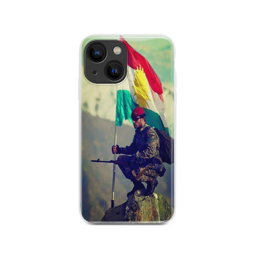 Peshmerga Holding Kurdistan Flag Phone Case - All Models